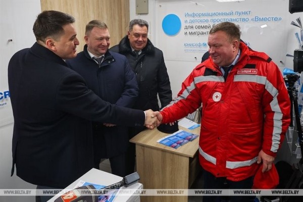 Инфоцентр для беженцев открыли возле автодорожного пункта пропуска &laquo;Брест&raquo;
