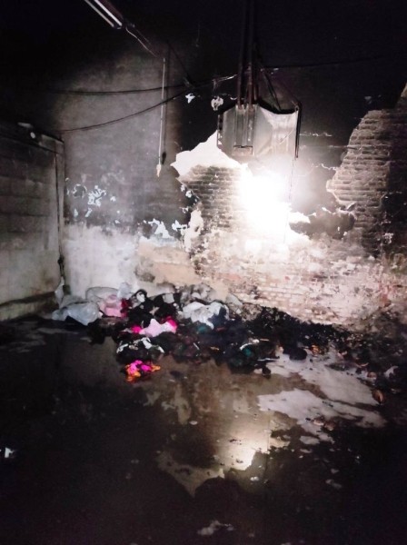 Склад товарной пряжи горел в Пинске