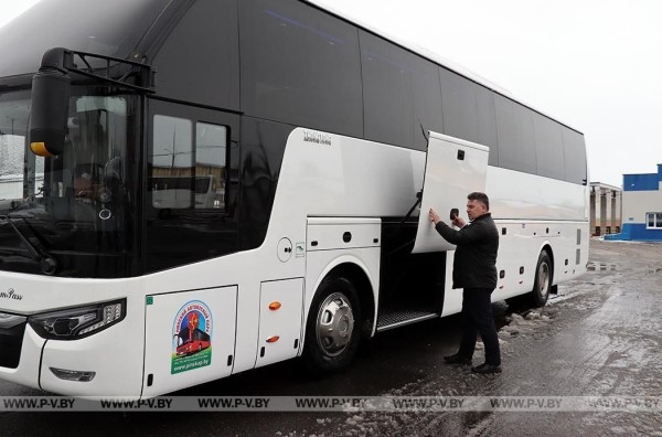В Пинском автобусном парке появился пассажирский автобус марки Zhongtong-6127 китайского производства