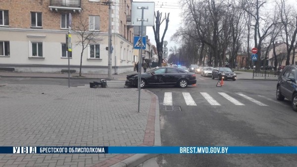 Появилось подробности ДТП в Бресте на перекрестке К.Маркса-Гоголя