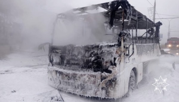 В Минске горел автобус