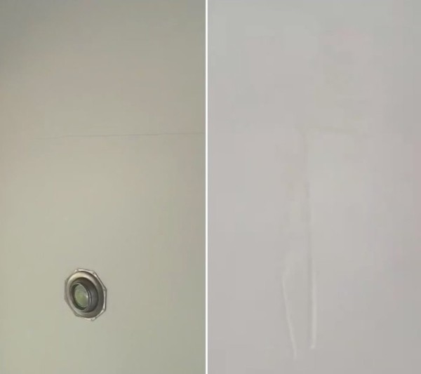 Трещины на потолке, куски обоев под шпатлевкой… Слабовидящая пара наняла строителей, которые должны были навести красоту