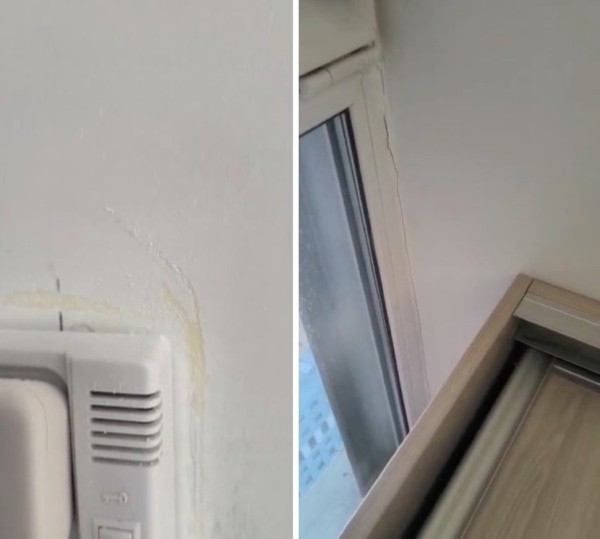 Трещины на потолке, куски обоев под шпатлевкой… Слабовидящая пара наняла строителей, которые должны были навести красоту