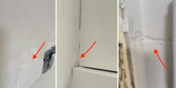 Трещины на потолке, куски обоев под шпатлевкой… Слабовидящая пара наняла строителей, которые должны были навести красоту