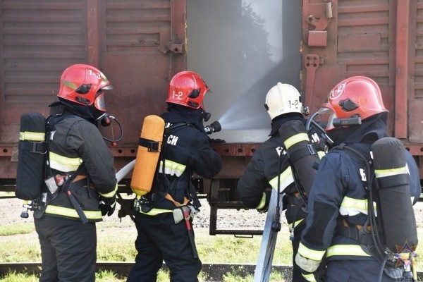 В Бресте прошли учения на железнодорожном транспорте