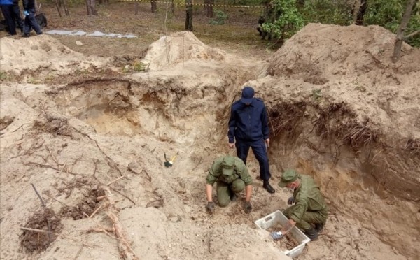 Останки 26 расстрелянных жителей в период ВОВ нашли во время раскопок в Брестской области Останки 26 расстрелянных жителей в период ВОВ нашли во время раскопок в Брестской области