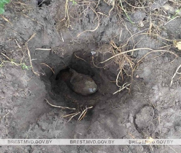 Житель деревни в Пинском районе обнаружил снаряд времен Великой Отечественной войны Житель деревни в Пинском районе обнаружил снаряд времен Великой Отечественной войны