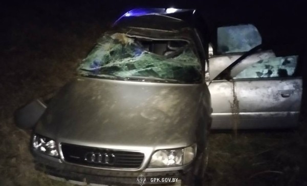 Водитель разбил Audi, удирая от пограничников