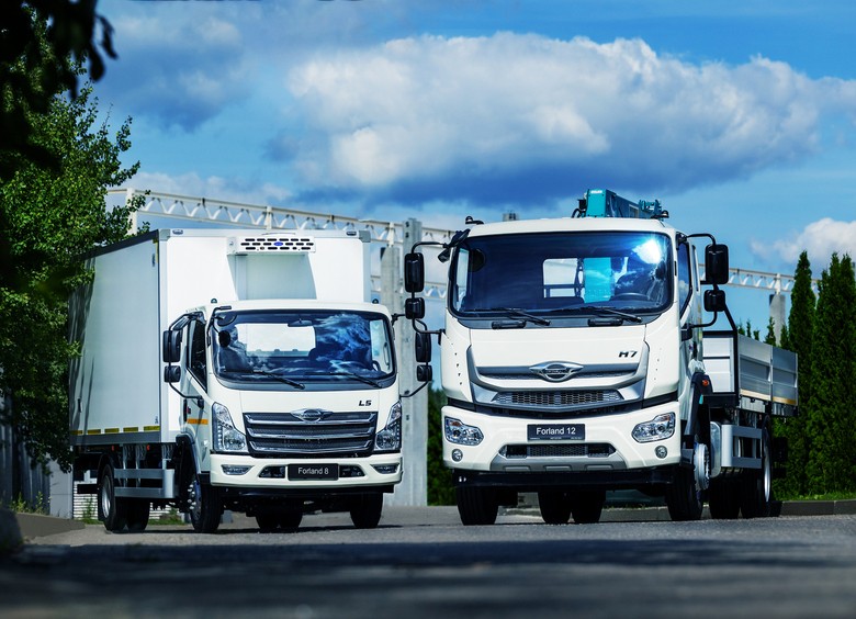 В Россию приехали грузовики Forland В Россию приехали грузовики Forland
